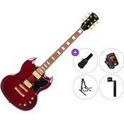 PSD Guitars DCT-150 Standard SET Cherry Red Električna kitara