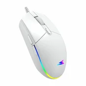 Miš Baracuda CRAB 3600DPI/6D/Optički/RGB/Bela