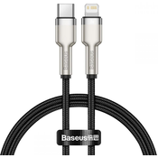 BASEUS CAFULE METAL LIGHTNING CABLE PD20W 25CM BLACK (6953156202054)