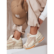 Sneakersy damskie na platformie STREETLY beżowe Dstreet