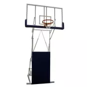 Mobilna košarkaška konstrukcija Olimp sa staklenom tablom 1800x1050 i zglobnim obrucem