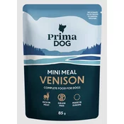 PrimaDog Mini Meal Venison in gravy 85gx24kom