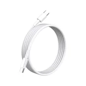 Nikcorp Kabel USB C na USB C za hitro polnjenje 60W in prenos podatkov, vzdržljiv in upogljiv, dolžina 1.8 m, bel