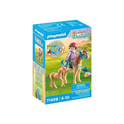 Figures set Horses 71498 Child with Pony and foal