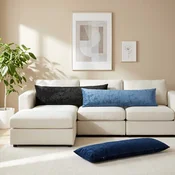 vidaXL Dekorativna blazina 2 kos HEERLEN Svetlo rjava 40 x 145 cm