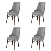 Hanah Home Set stolica Pare, 46x94x46 cm, 4 komada, Braon-sive