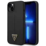 Ovitek Guess GUHCP14MSLTGK za iPhone 14 Plus 6.7 Silicone Triangle črn