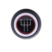 888 CAR ACCESSORIES Audi ručica menjača 5 brzina sa crvenim krugom kožna