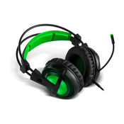 BG Xonar-X6 Slušalice Žicano Obruc za glavu Igranje Crno, Zeleno