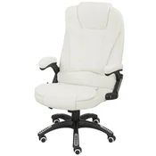Homestar Ergonomski pisarniški stol z masažo in ogrevanjem 68x72x110 cm bel