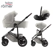 britax römer otroški voziček 3v1 smile™ 5z lux linen grey + baby-safe™ pro lux linen grey