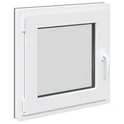 Vidaxl Okno za klet RISOR 60 x 60 cm PVC in steklo Antracit