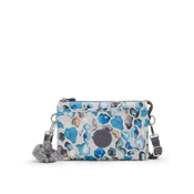 KIPLING Torba za čez ramo Riri azur/svetlo siva/pegasto siva/smaragd