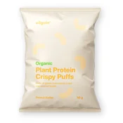 BIO Hrustljavi rastlinski beljakovinski napihnjenci –? lahek hrustljav prigrizek, veganski in brez glutena, iz samo 4 sestavin