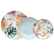 Tognana Set tanjira za rucavanje Tropical Rose, 18 delova, Šareni