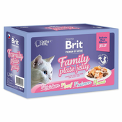 Brit Premium by Nature Cat Delicate Fillets in Jelly Family Plate 1020 g (12x85 g)