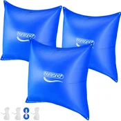 Northix Komplet blazin za bazen, 3-delni, 120x120 cm, odporni na trganje, za zimsko uporabo