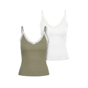 Urban Classics Top oliva / bela