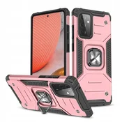 WOZINSKY Ovitek Wozinsky Ring Armor Hybrid + magnetno držalo za Samsung Galaxy A72 4G roza