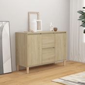 vidaXL Komoda sonoma hrast 103,5x35x70 cm iverna plošča