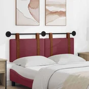 Vidaxl Visoki naslon za glavo Vinorodna rdeča 130 x 55 x 5 cm