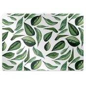 Decormat Podloga za zaščito tal Green leaves 140x100 cm 2 cm
