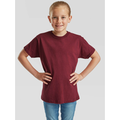 Burgundy Childrens T-shirt Original Fruit of the Loom