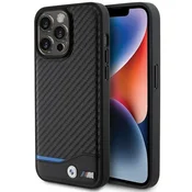 Bmw Etui BMW Leather Carbon za iPhone 15 Pro Max - črna