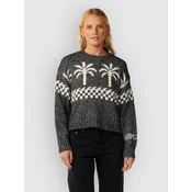 Rip Curl Bossa Nova Neps Crew ženski pulover washed black