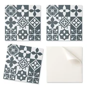 shumee Paket PVC ploščic z dekorjem za kuhinjo ali kopalnico z geometrijskimi vzorci v ploščicah 20x20x20 cm