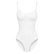 cfab Oblikovanje postave Jacquard Shapewear mit Slip bela