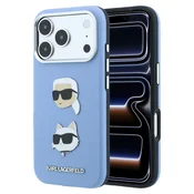 Karl Lagerfeld PU Semi Wrap Saffiano K&CH Heads zadnji ovitek za iPhone 18 Pro Max moder