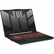 Notebook Asus Gaming TUF A15, FA507NU-LP031, 15.6 FHD IPS 144Hz, AMD Ryzen 7 7735HS up to 4.7GHz, 16GB DDR5, 512GB NVMe SSD, NVIDIA GeForce RTX4050 6GB, no OS, 2 god FA507NU-LP031