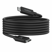 BELKIN Belkin, Kabel za hitro polnjenje in sinhronizacijo USB-C z USB-C 4.0 (240 W) 2 m, Črna, (5000191905)