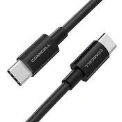 Superior USB data kabl CO-BX44, Type-C, Fast 100W, 5A, 1 m, Crni