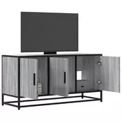TV ormaric sivi Sonoma 100x35x50 cm Konstruirano drvo i metal