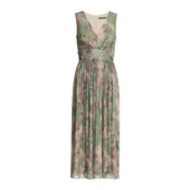 SWING Koktejl obleka zelena/pastelno zelena/majnica