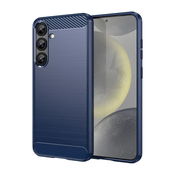 slomart Silikonska torbica Carbon Case za Samsung Galaxy S25+ - modra