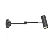 Markslöjd 109181 - LED zidna svjetiljka ARLO s prigušivanjem LED/4,9W/230V crna