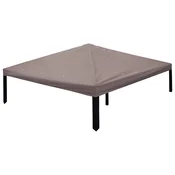 vidaXL Pokrov za gazebo s streho Taupe 300 x 300 cm Poliester in jeklo