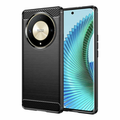 Techsuit Carbon Silicone ovitek za Honor Magic 6 Lite – črna