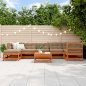 Set lounge namještaja za vrt 8 pcs Voštanosmeda