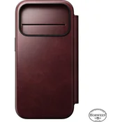 NOMAD Moderni usnjeni ovitek iP17 Pro Burgundija