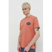 Pamucna majica Billabong za muškarce, boja: narancasta, s tiskom