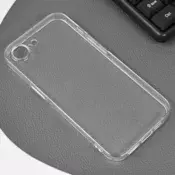 Maska Skin Silikon with pluggy za iPhone 16e/ 17e transparent