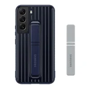 Samsung S22 SAMSUNG plasticno dvostruko kucište za telefon s postoljem za stol, tamnoplavo OSAM-EF-RS901CNEG