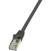LogiLink patch kabel Econline, Cat.6, F/UTP, crni, 0,25 m