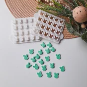 KREATIVNI SLATKIŠI Modla za kolace i ukrase Zeka sprinkles, 2.5 cm, Bela