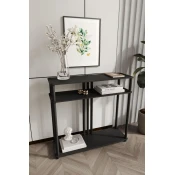 Hanah Home Komoda Garcia, 90x30x84 cm, Crna