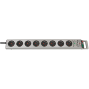 Brennenstuhl Super-Solid 13.500A extension socket with surge protection 8-way silver 2,5m 1153340318